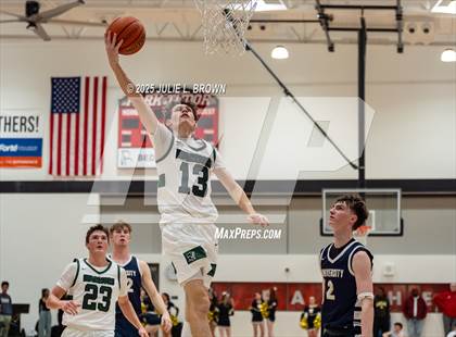 Thumbnail 1 in University vs. Covenant Christian (IHSAA 2A Sectional 42 First Round) photogallery.