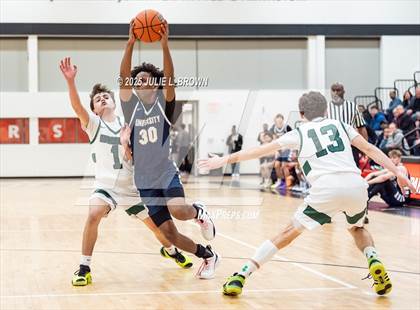Thumbnail 1 in University vs. Covenant Christian (IHSAA 2A Sectional 42 First Round) photogallery.