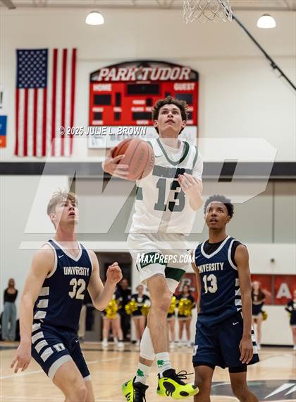 Thumbnail 3 in University vs. Covenant Christian (IHSAA 2A Sectional 42 First Round) photogallery.