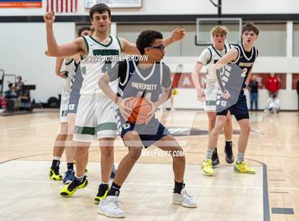 Thumbnail 3 in University vs. Covenant Christian (IHSAA 2A Sectional 42 First Round) photogallery.