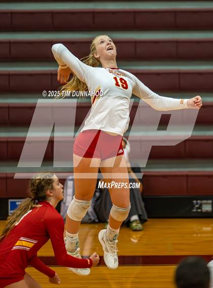Thumbnail 2 in Cathedral Catholic vs Plano East (Volleypalooza Gold Division Semifinal) photogallery.