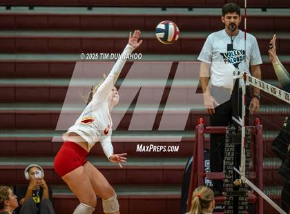 Thumbnail 1 in Cathedral Catholic vs Plano East (Volleypalooza Gold Division Semifinal) photogallery.