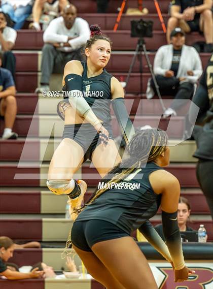 Thumbnail 2 in Cathedral Catholic vs Plano East (Volleypalooza Gold Division Semifinal) photogallery.
