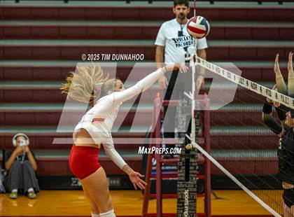 Thumbnail 1 in Cathedral Catholic vs Plano East (Volleypalooza Gold Division Semifinal) photogallery.