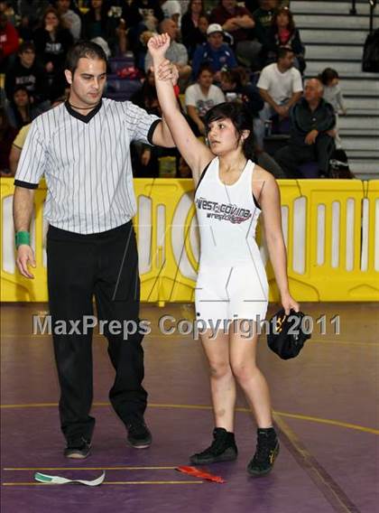 Thumbnail 3 in CIF State Girls Wrestling Championships (Semifinals) photogallery.