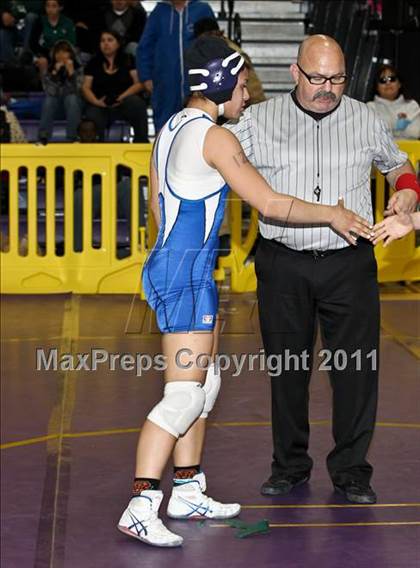 Thumbnail 2 in CIF State Girls Wrestling Championships (Semifinals) photogallery.