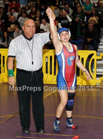 Thumbnail 1 in CIF State Girls Wrestling Championships (Semifinals) photogallery.