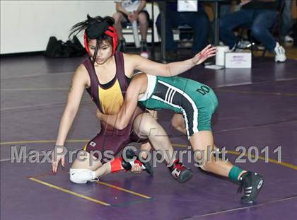 Thumbnail 3 in CIF State Girls Wrestling Championships (Semifinals) photogallery.
