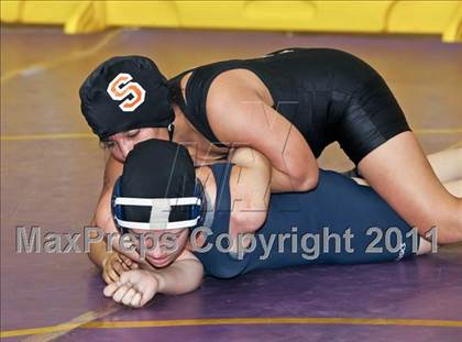 Thumbnail 3 in CIF State Girls Wrestling Championships (Semifinals) photogallery.