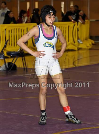 Thumbnail 2 in CIF State Girls Wrestling Championships (Semifinals) photogallery.