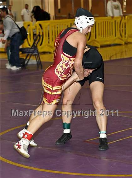 Thumbnail 2 in CIF State Girls Wrestling Championships (Semifinals) photogallery.