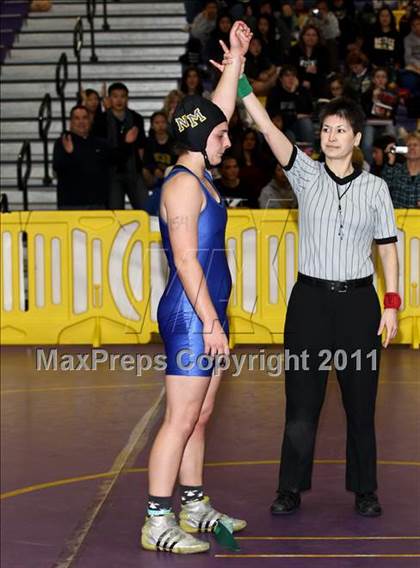 Thumbnail 2 in CIF State Girls Wrestling Championships (Semifinals) photogallery.