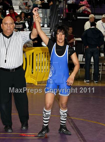 Thumbnail 1 in CIF State Girls Wrestling Championships (Semifinals) photogallery.
