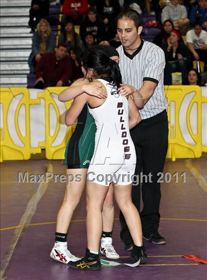 Thumbnail 2 in CIF State Girls Wrestling Championships (Semifinals) photogallery.