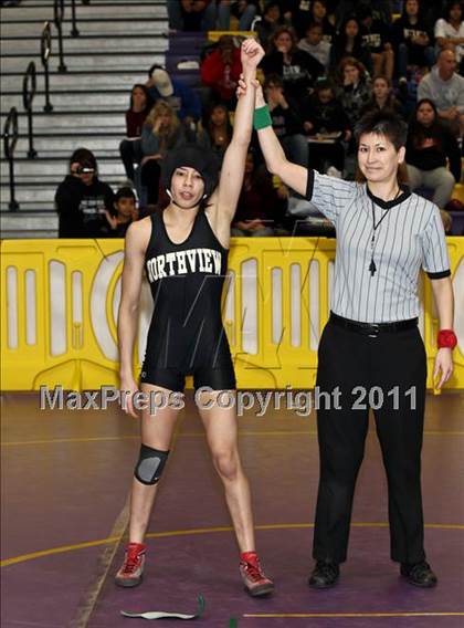 Thumbnail 1 in CIF State Girls Wrestling Championships (Semifinals) photogallery.