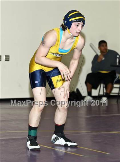 Thumbnail 2 in CIF State Girls Wrestling Championships (Semifinals) photogallery.