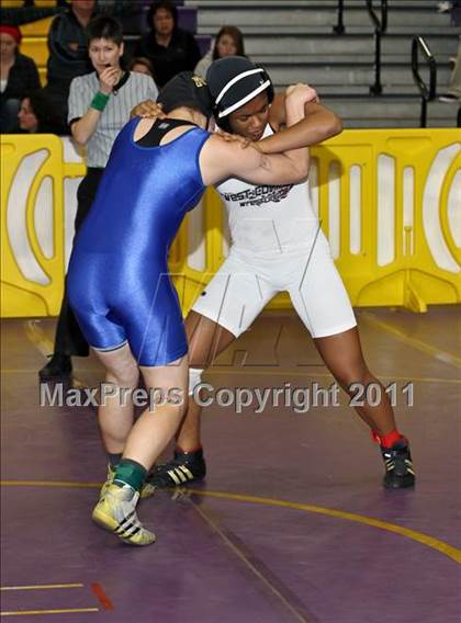 Thumbnail 2 in CIF State Girls Wrestling Championships (Semifinals) photogallery.