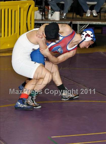 Thumbnail 1 in CIF State Girls Wrestling Championships (Semifinals) photogallery.
