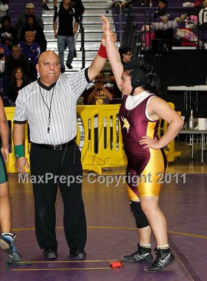 Thumbnail 1 in CIF State Girls Wrestling Championships (Semifinals) photogallery.