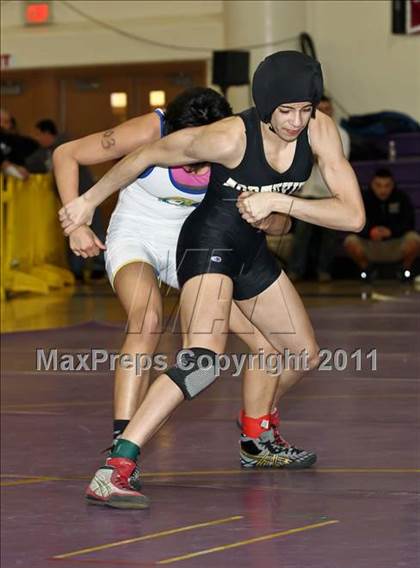 Thumbnail 3 in CIF State Girls Wrestling Championships (Semifinals) photogallery.