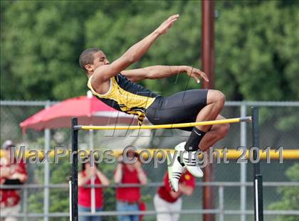 Thumbnail 1 in CIF NS D1 Track & Field Championships (Boys High Jump) photogallery.
