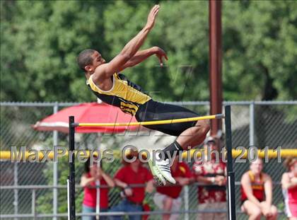 Thumbnail 1 in CIF NS D1 Track & Field Championships (Boys High Jump) photogallery.
