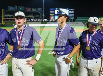 Thumbnail 3 in Argyle vs. Boerne-Champion (UIL 5A Baseball State Semifinal Medal Ceremony) photogallery.