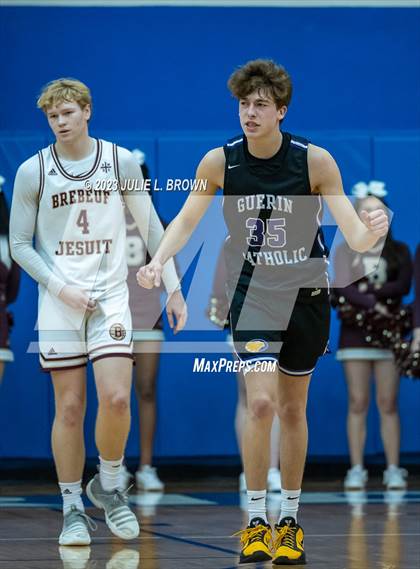 Thumbnail 3 in Brebeuf Jesuit Preparatory vs. Guerin Catholic (IHSAA 3A Sectional 27 semi-final) photogallery.
