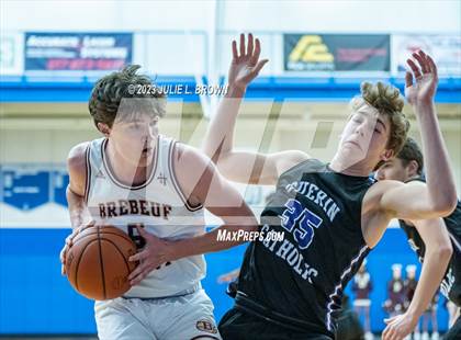 Thumbnail 2 in Brebeuf Jesuit Preparatory vs. Guerin Catholic (IHSAA 3A Sectional 27 semi-final) photogallery.