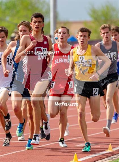 Thumbnail 1 in CHSAA Track and Field 4A Championships (Boys 3200 Meter Run) photogallery.