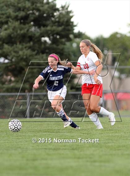 Thumbnail 3 in Manhattan @ Maize (KSHSAA 6A Regional Playoff) photogallery.