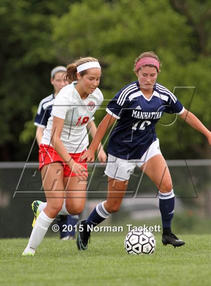 Thumbnail 3 in Manhattan @ Maize (KSHSAA 6A Regional Playoff) photogallery.