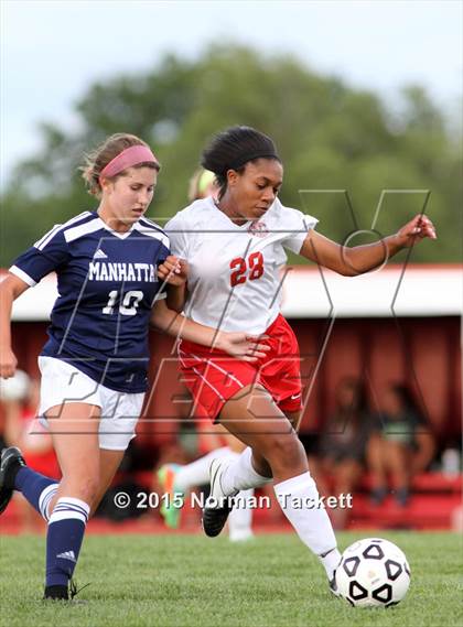 Thumbnail 1 in Manhattan @ Maize (KSHSAA 6A Regional Playoff) photogallery.