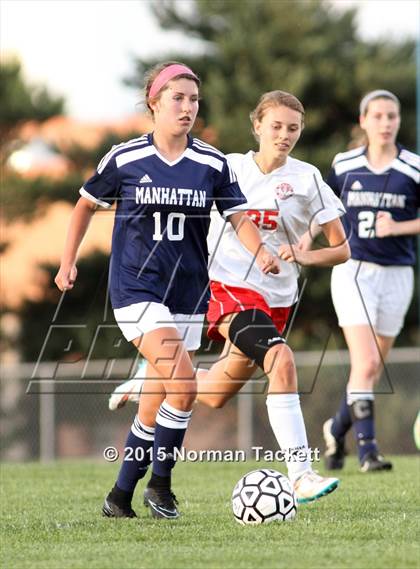 Thumbnail 1 in Manhattan @ Maize (KSHSAA 6A Regional Playoff) photogallery.