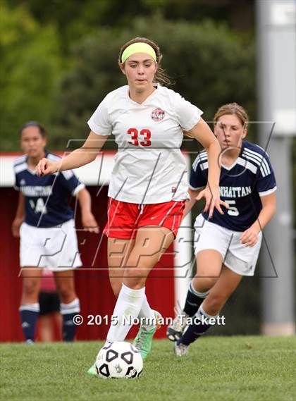 Thumbnail 3 in Manhattan @ Maize (KSHSAA 6A Regional Playoff) photogallery.