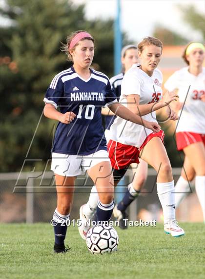 Thumbnail 3 in Manhattan @ Maize (KSHSAA 6A Regional Playoff) photogallery.