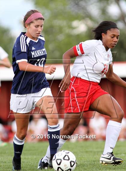 Thumbnail 2 in Manhattan @ Maize (KSHSAA 6A Regional Playoff) photogallery.