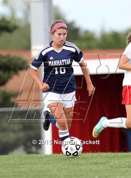 Thumbnail 3 in Manhattan @ Maize (KSHSAA 6A Regional Playoff) photogallery.