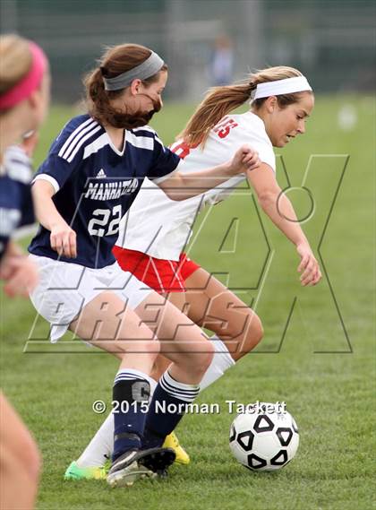 Thumbnail 3 in Manhattan @ Maize (KSHSAA 6A Regional Playoff) photogallery.