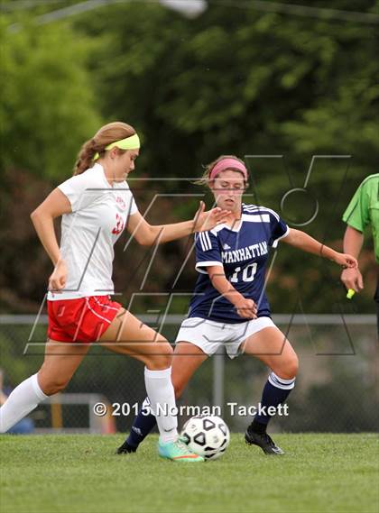 Thumbnail 3 in Manhattan @ Maize (KSHSAA 6A Regional Playoff) photogallery.