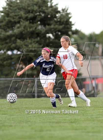 Thumbnail 1 in Manhattan @ Maize (KSHSAA 6A Regional Playoff) photogallery.