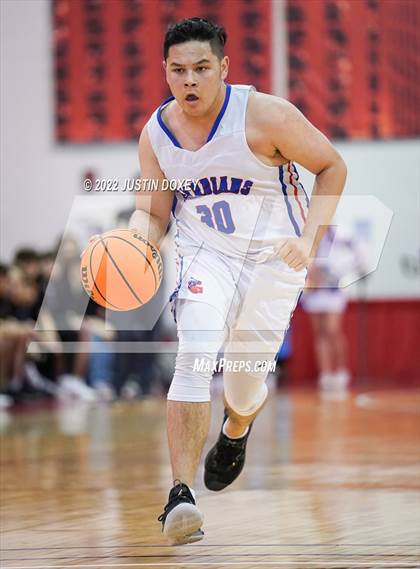Thumbnail 1 in GV Christian vs. Sage Ridge (NIAA Class 1A State Boys Quarterfinal) photogallery.