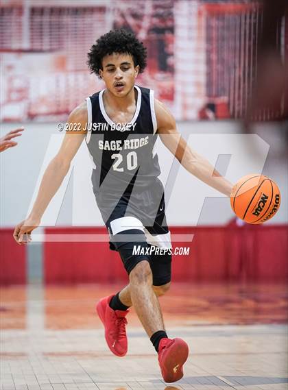Thumbnail 3 in GV Christian vs. Sage Ridge (NIAA Class 1A State Boys Quarterfinal) photogallery.