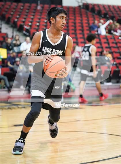 Thumbnail 1 in GV Christian vs. Sage Ridge (NIAA Class 1A State Boys Quarterfinal) photogallery.