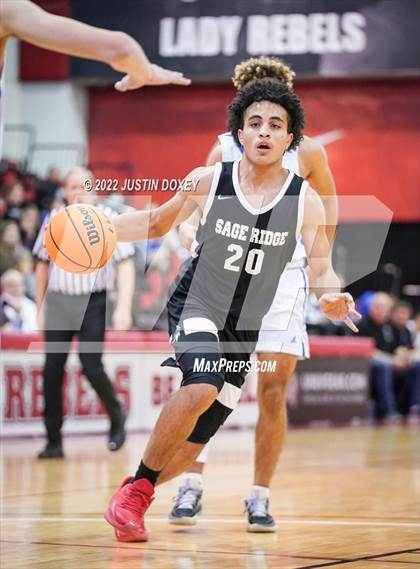 Thumbnail 2 in GV Christian vs. Sage Ridge (NIAA Class 1A State Boys Quarterfinal) photogallery.