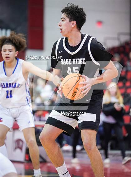 Thumbnail 3 in GV Christian vs. Sage Ridge (NIAA Class 1A State Boys Quarterfinal) photogallery.