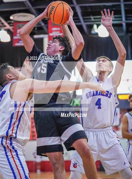 Thumbnail 1 in GV Christian vs. Sage Ridge (NIAA Class 1A State Boys Quarterfinal) photogallery.