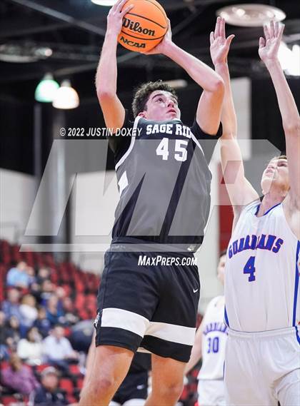 Thumbnail 3 in GV Christian vs. Sage Ridge (NIAA Class 1A State Boys Quarterfinal) photogallery.
