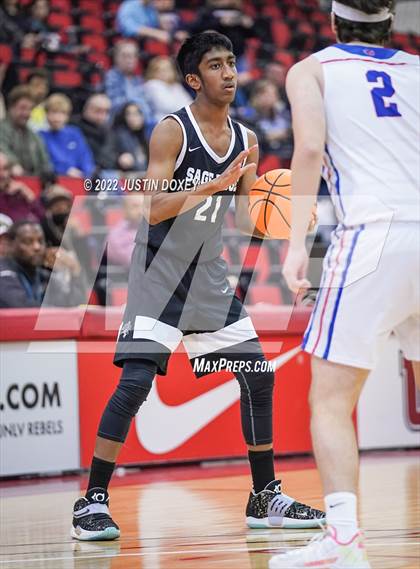 Thumbnail 1 in GV Christian vs. Sage Ridge (NIAA Class 1A State Boys Quarterfinal) photogallery.