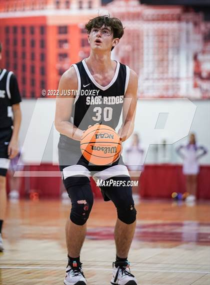 Thumbnail 2 in GV Christian vs. Sage Ridge (NIAA Class 1A State Boys Quarterfinal) photogallery.